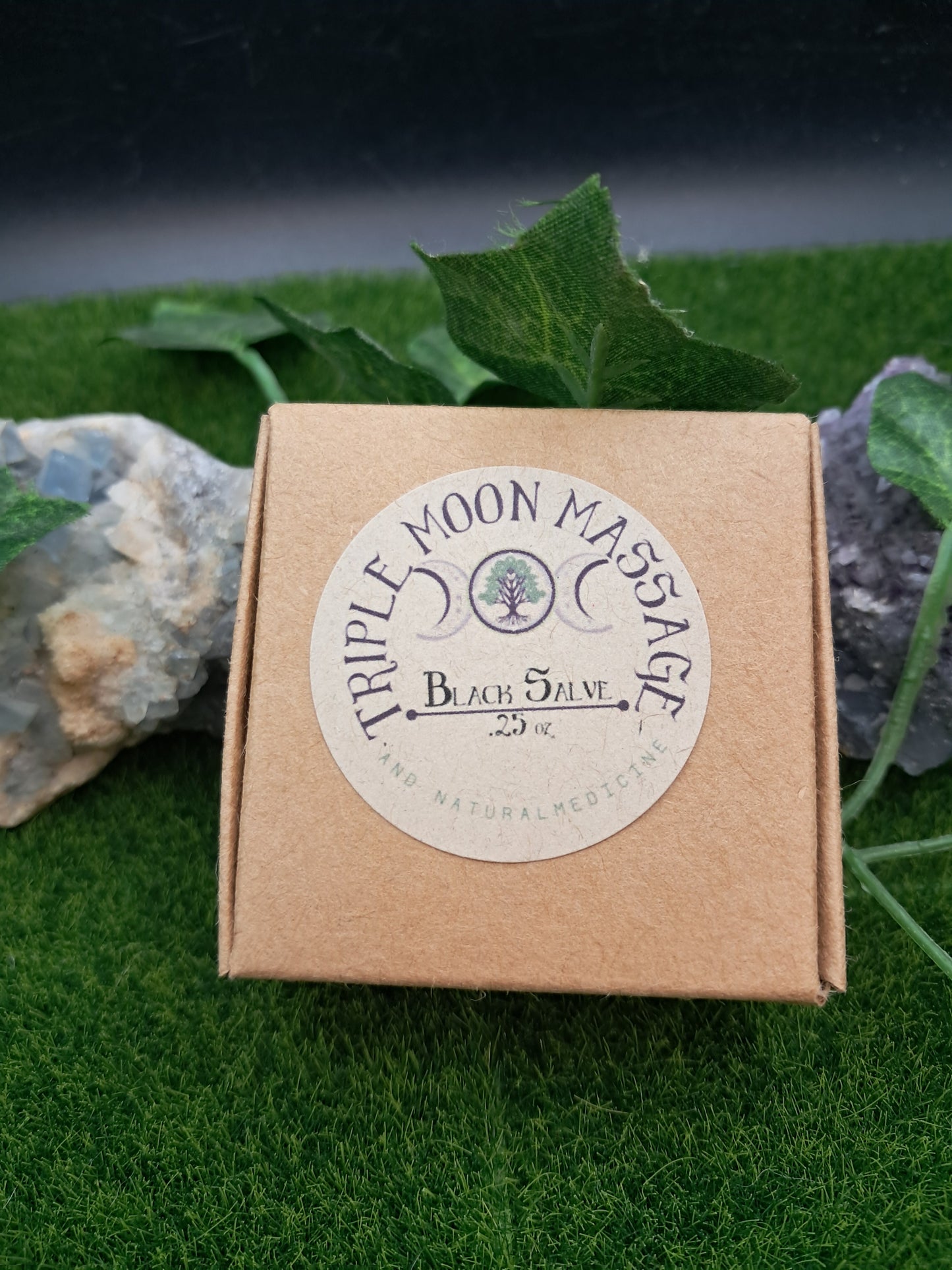 Black Salve Blood Root drawing salve - Triple Moon Massage LLC 