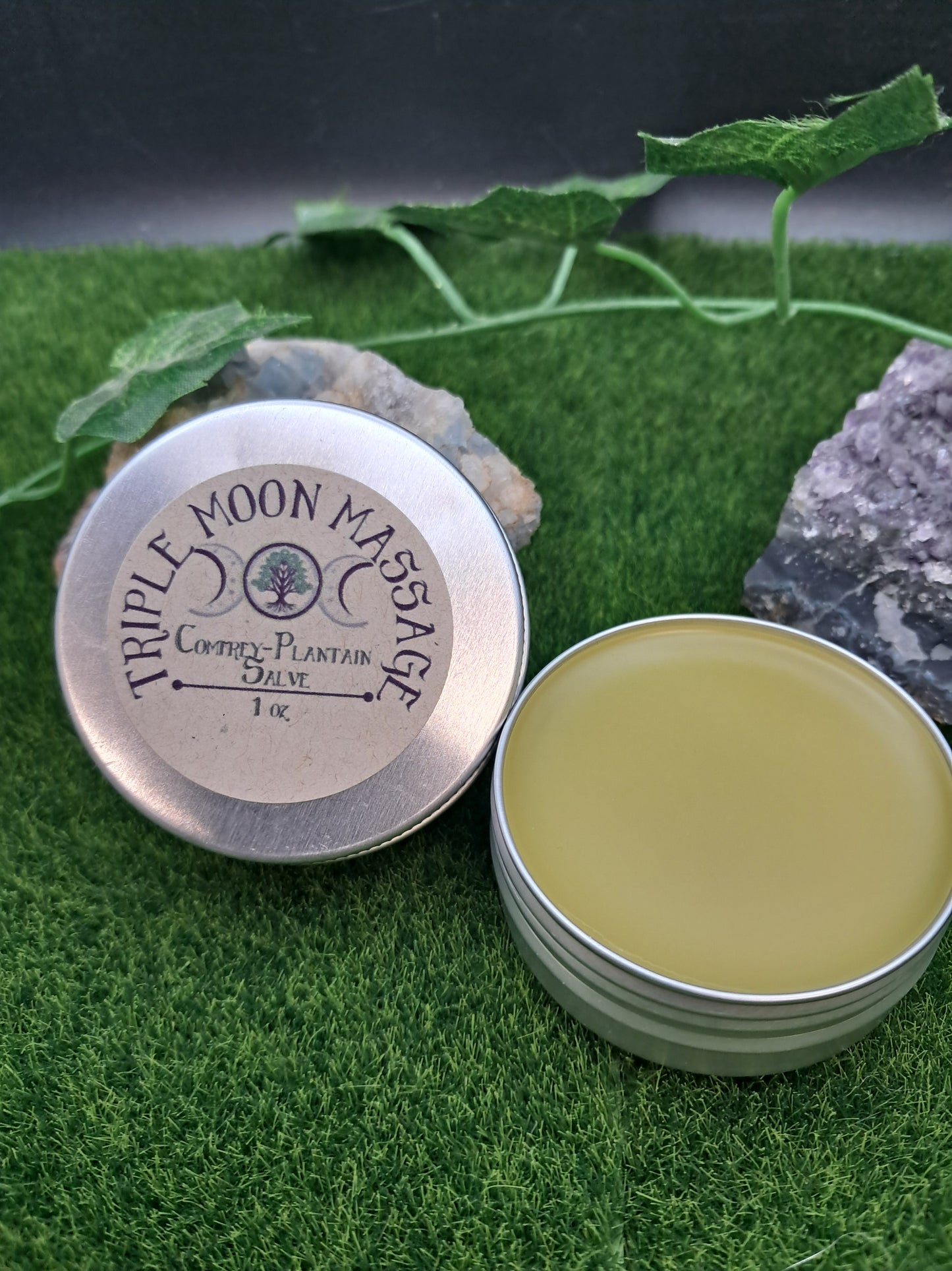 Comfrey-Plantain Salve - Triple Moon Massage LLC 