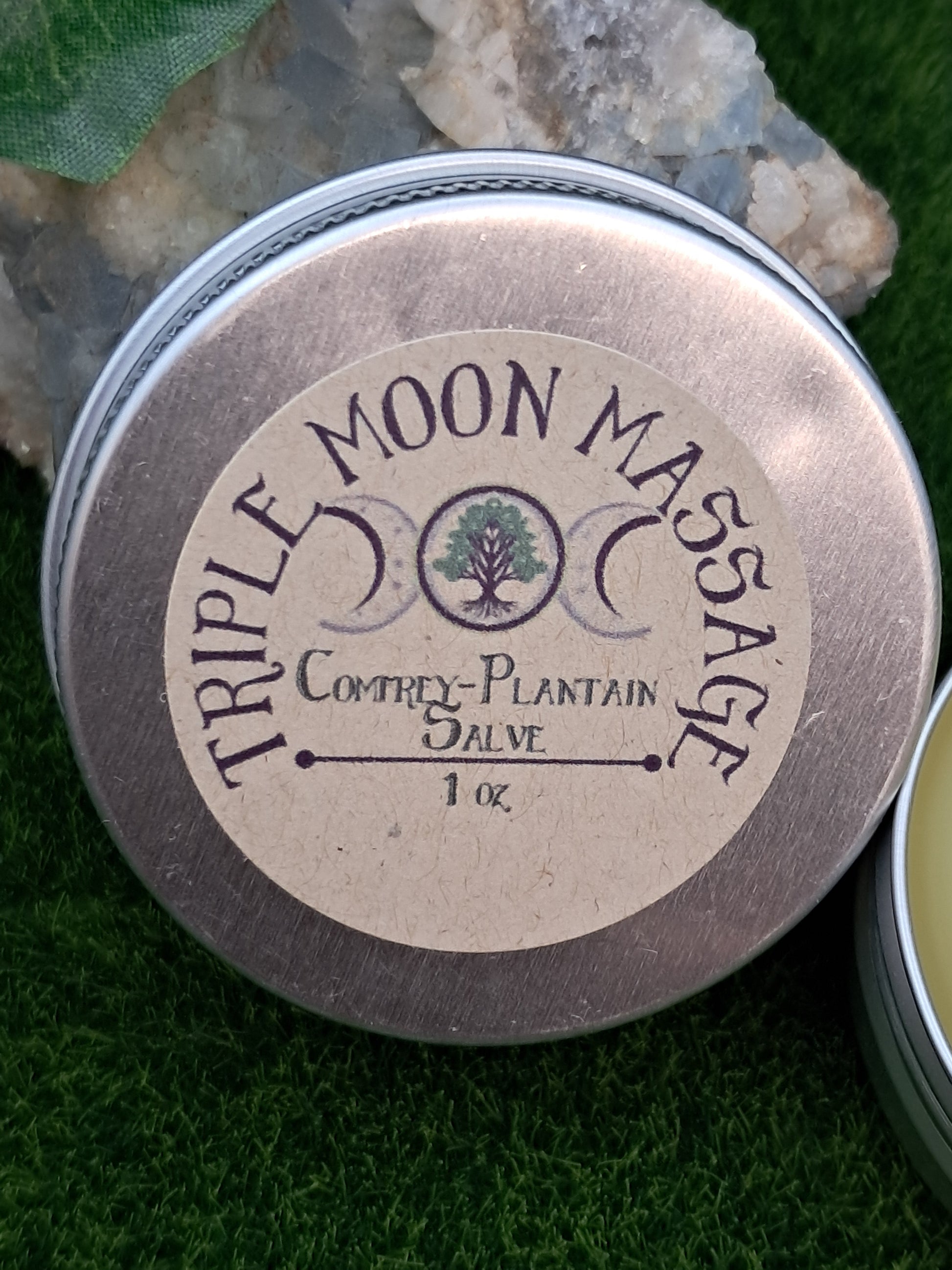 Comfrey-Plantain Salve - Triple Moon Massage LLC 