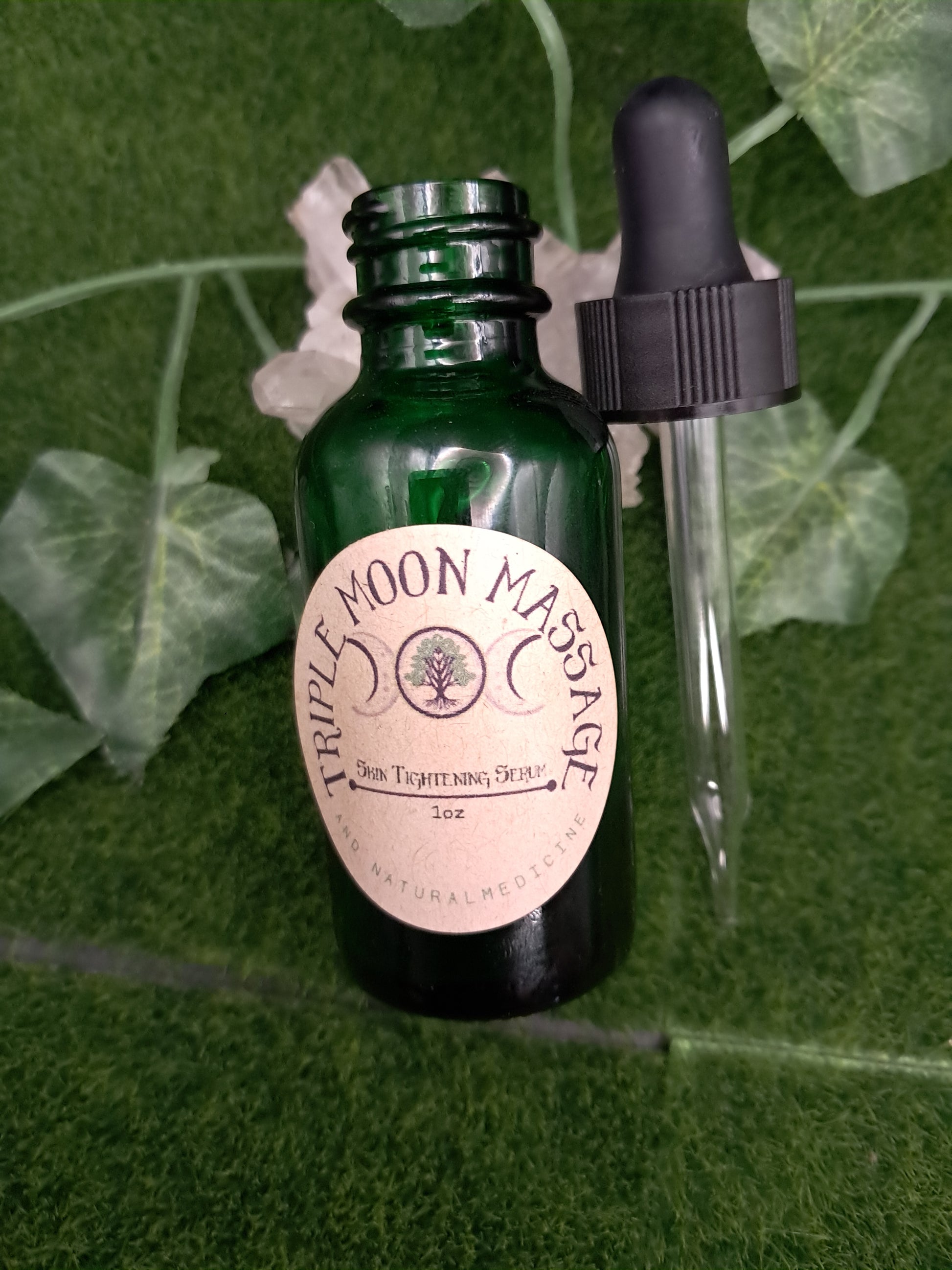 Natural Skin Tightening Serum 1 oz - Triple Moon Massage LLC 