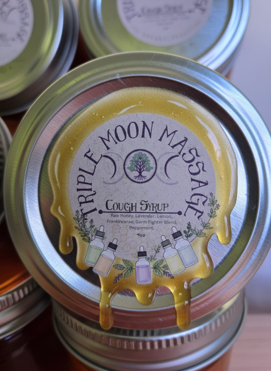 Natural Cough Syrup – 4oz - Triple Moon Massage LLC 
