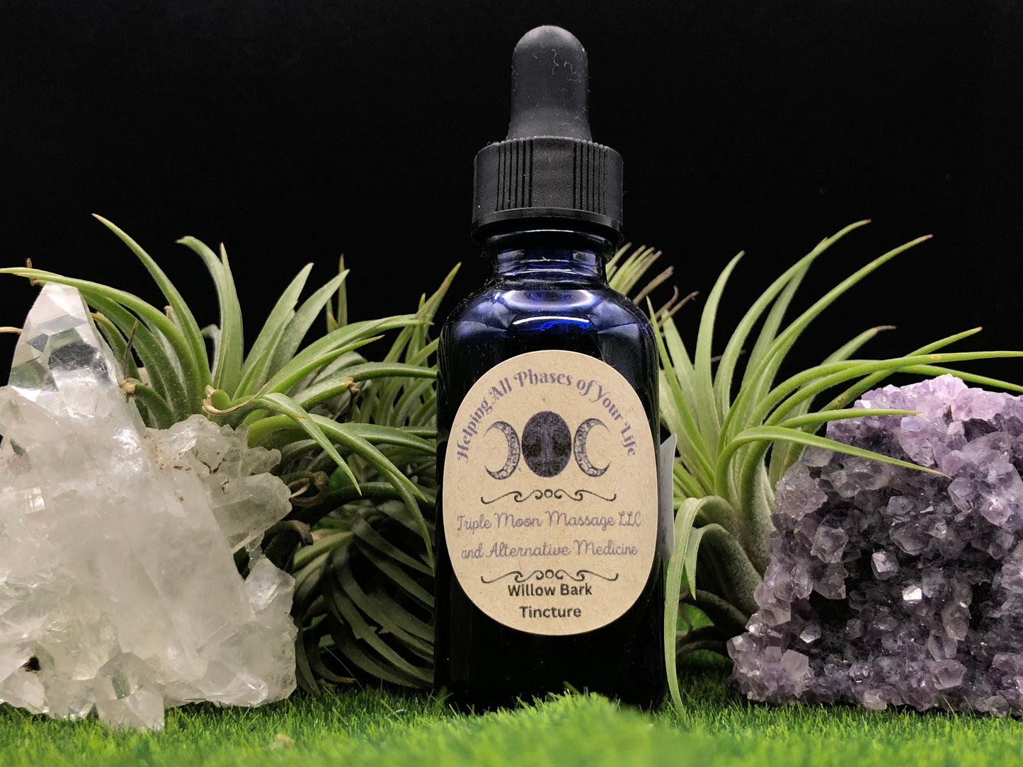 Willow Bark Tincture 1 oz - Triple Moon Massage LLC 