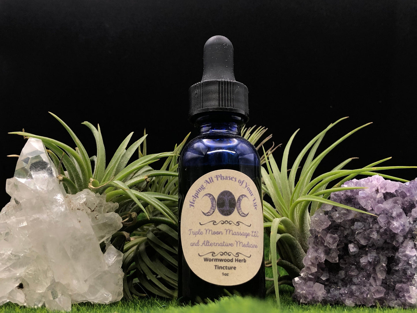 Wormwood Herb Tincture 1 oz - Triple Moon Massage LLC 