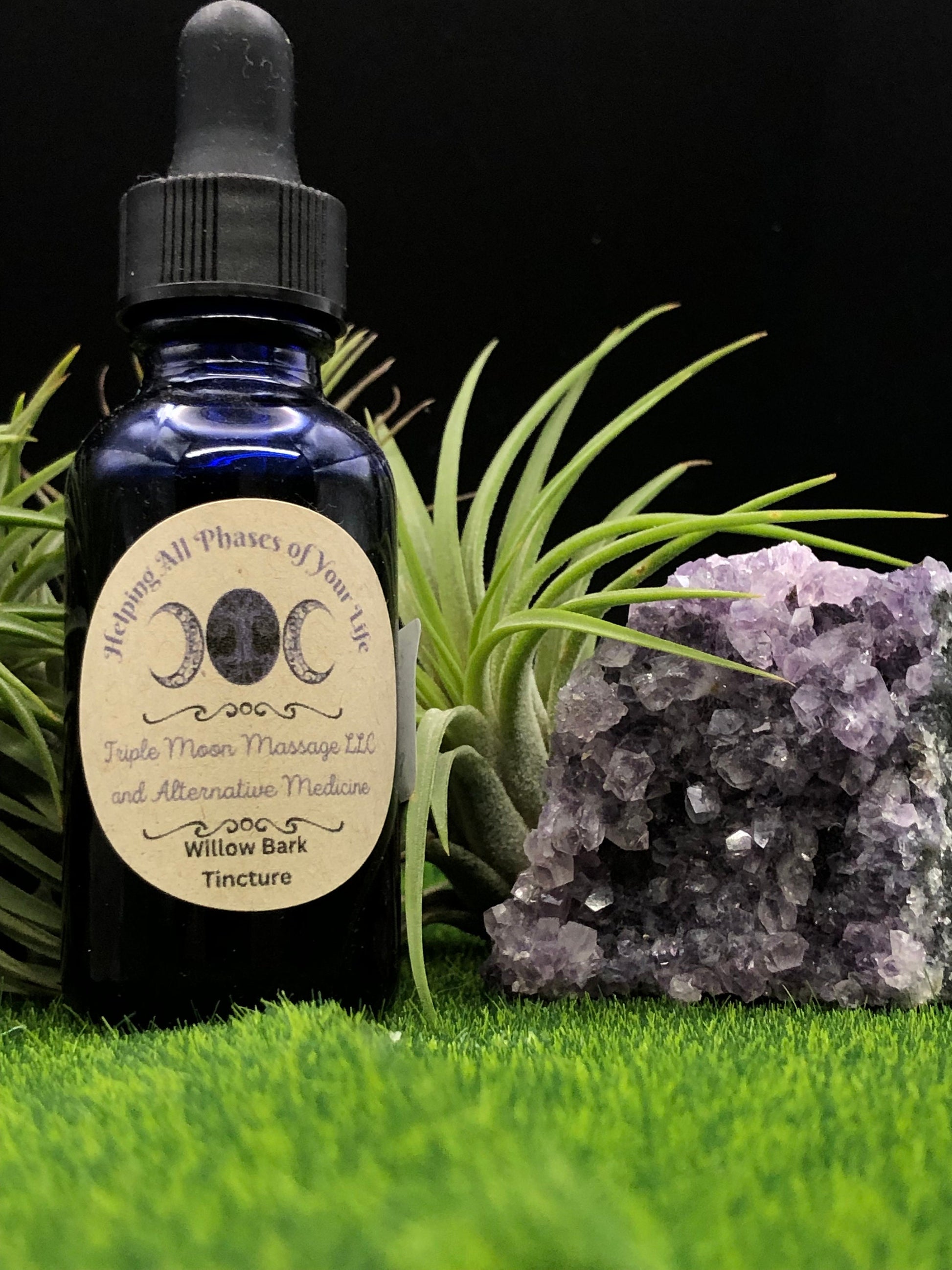 Willow Bark Tincture 1 oz - Triple Moon Massage LLC 